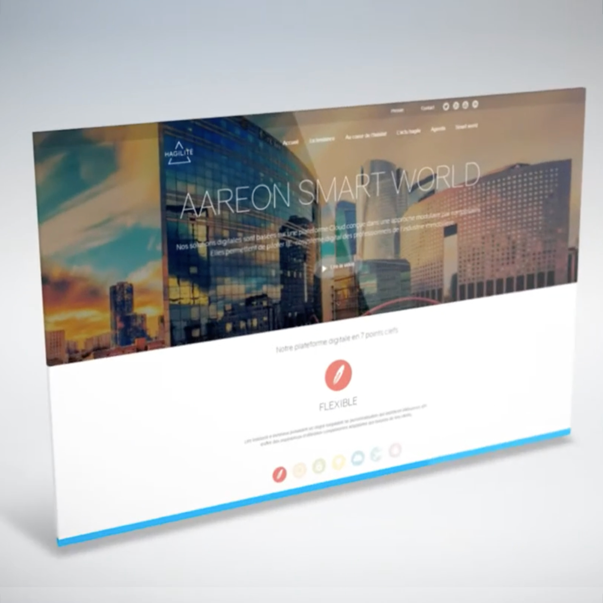 Hagilité A Smart World — Vidéo marketing digitale Motion Design pour solutions d'habitat intelligent, Aareon Group